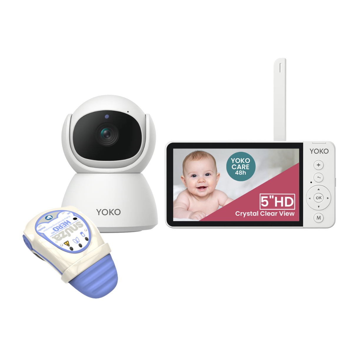 Elektroniczna niania YOKO X5™DUO  z dużym 5" ekranem HD i dwiema kamerami ML_34