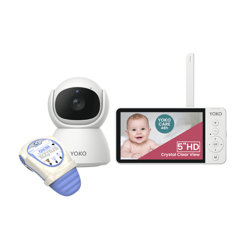 Elektroniczna niania YOKO® X5 z dużym 5" ekranem HD   ⭐⭐⭐⭐⭐ Polecane przez mamy nianiamonitor1