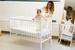 Łóżeczko dla niemowląt Natulino DreamNest 120 x60 z materacem DREAM Coco (pianka - kokos)       