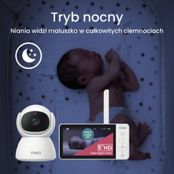 Elektroniczna niania YOKO X5 z dużym 5" ekranem HD
