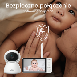 Elektroniczna niania YOKO® X5 z dużym 5" ekranem HD   ⭐⭐⭐⭐⭐ Polecane przez mamy