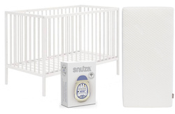 Łóżeczko dla niemowląt Natulino 120 x 60 z materacem DREAM Plain + SNUZA® HERO MD (Wyrób medyczny)