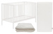 Łóżeczko dla niemowląt Natulino DreamNest 120 x60 z materacem PURE AIR Plain (piankowy)     