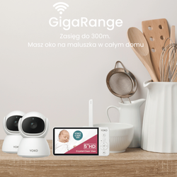 YOKO DREAM Strażnik oddechu: Elektroniczna niania YOKO X5™DUO + Monitor oddechu SNUZA HERO MD (wyrób medyczny)