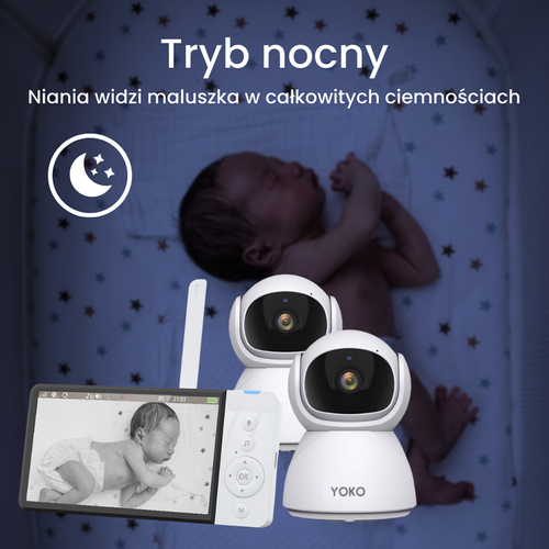 Elektroniczna niania YOKO X5™DUO + Monitor oddechu SNUZA HERO MD (wyrób medyczny)