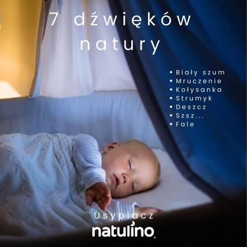 Usypiacz NATULINO ™ z nocną lampką i czujnikiem płaczu 3w1  